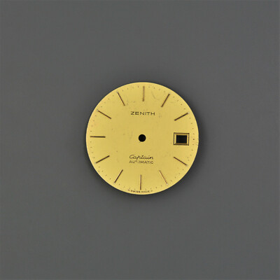 ZENITH Swiss Vintage Dial Zifferblatt 26,1mm Gold Date Automatic Captain