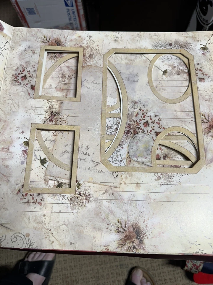 Álbum de recortes instantáneo New Seasons patrimonio estilo victoriano terciopelo álbum de fotos Foto 4 de 4