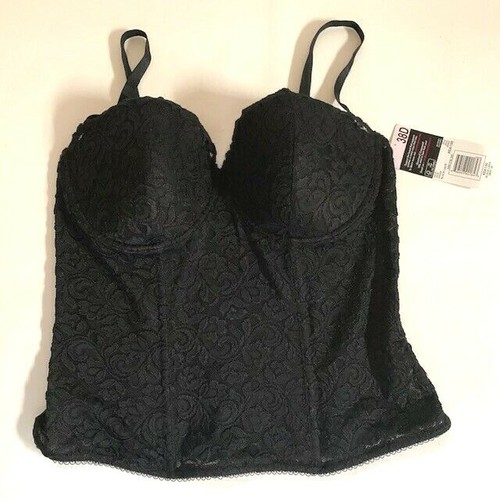 Smart & Sexy Beautiful Black Lace Bustier Plus Size 38D - Picture 1 of 7