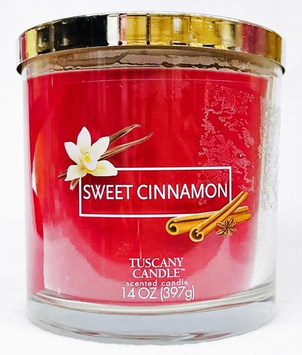 Bougie Parfumée Tuscany Candle LAKESIDE VIEW - Grand Verre 18oz Marbré, 2 Mèches, Longue Durée