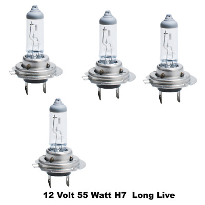 4 Stück 12V 55W H7 Long Life Halogen Autolampe Glühlampe Birne 12V 55W   8LL7w