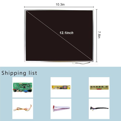 Carte contrôleur LCD DP VGA HD 12.1 en 4:3 1024X768 écran LCD - Photo 2/4