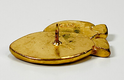 Broche poisson en argent et ammonite opalisé
