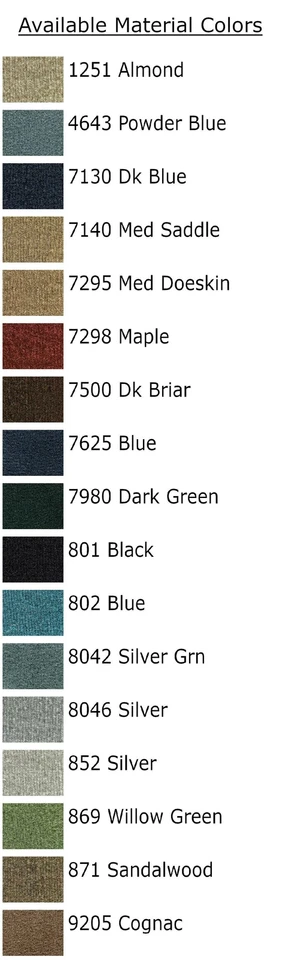 FITS 1977-1984 Cadillac DeVille 2DR Coupe Floor Mat 4pc Cutpile - Image 3 of 4