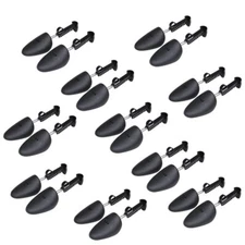 10 Pairs Plastic Shoe Tree Stretcher Shaper for Men Adjustable Length Shoes B...