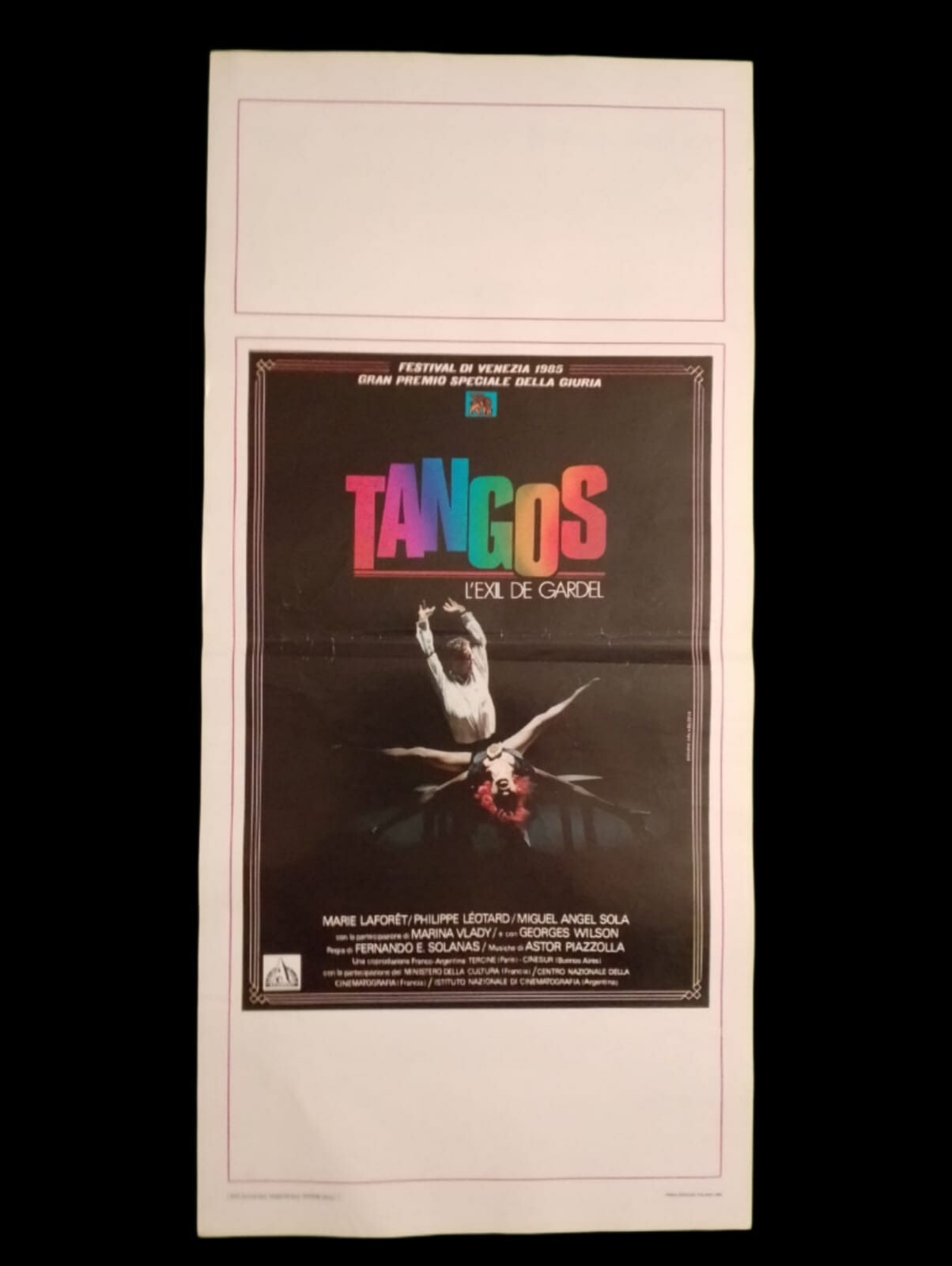 Locandina originale film Tangos - L'esilio di Gardel (1985) - Regia di Fernando Ezequiel Solanas
