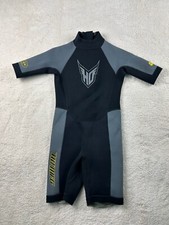 Ho Sports Youth Wetsuit Junior 12 Spring Suit Black Gray Zip MFG Aqua Seal Youth