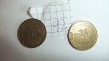 10 BRD WEST PFENNIG GL&Uuml;CKSPFENNIG GEBURTSTAG 1992