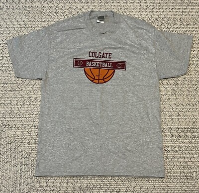 VINTAGE NIKE COLGATE UNIVERSITY BASKETBALL T-SHIRT DOUBLE SIDED SIZE ...