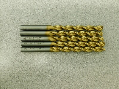 Titex Tools Parabolic Drill Bits 5Pk 7.20mm HSSe A1249TIN-7.2 