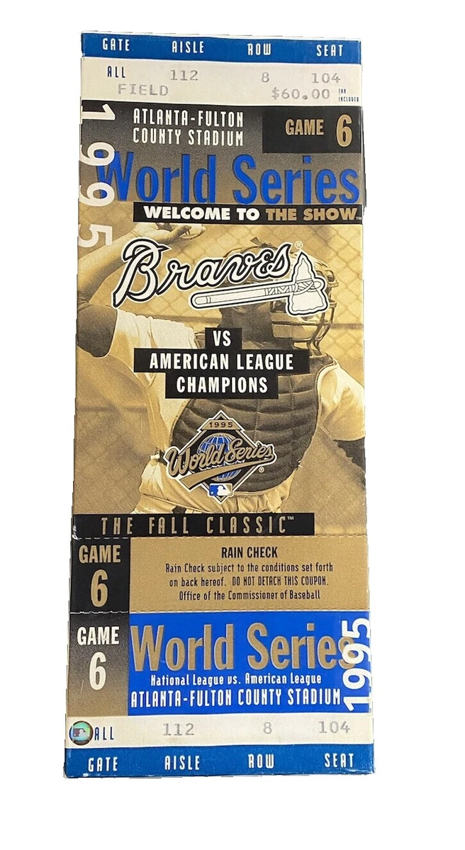 Baseball 1995 Vintage Sports Ticket Stubs for sale | eBay