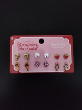 World of Strawberry Shortcake Earring Set 6 Pair New