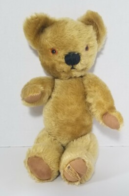 Vintage Merry Thought Teddy Bear Made In England Old Toy