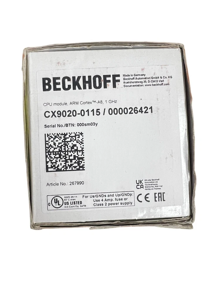 1PC Beckhoff CX9020-0115 PLC Module CX90200115 In Box Brand new Free shipping - Image 2 of 4