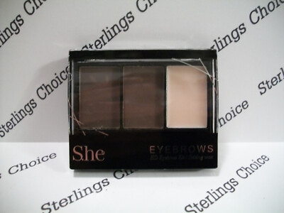 S.he Exquiste Natural Fashion Brow HD Eyebrow Kit #EB05 Medium Brown