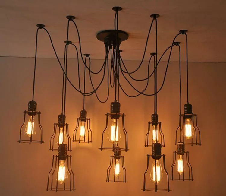 6 8 10 Bulb Lights Edison Chandelier