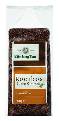 BUNTING Rooibos Tea loose leaf: CREAMY CARAMEL 200g-SHIPS FREE-