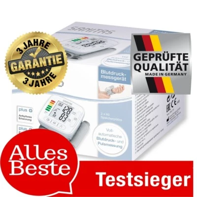 SANITAS Tensiómetro Muñeca TEST-GANADOR para dos usuarios Disponible inmediatamente