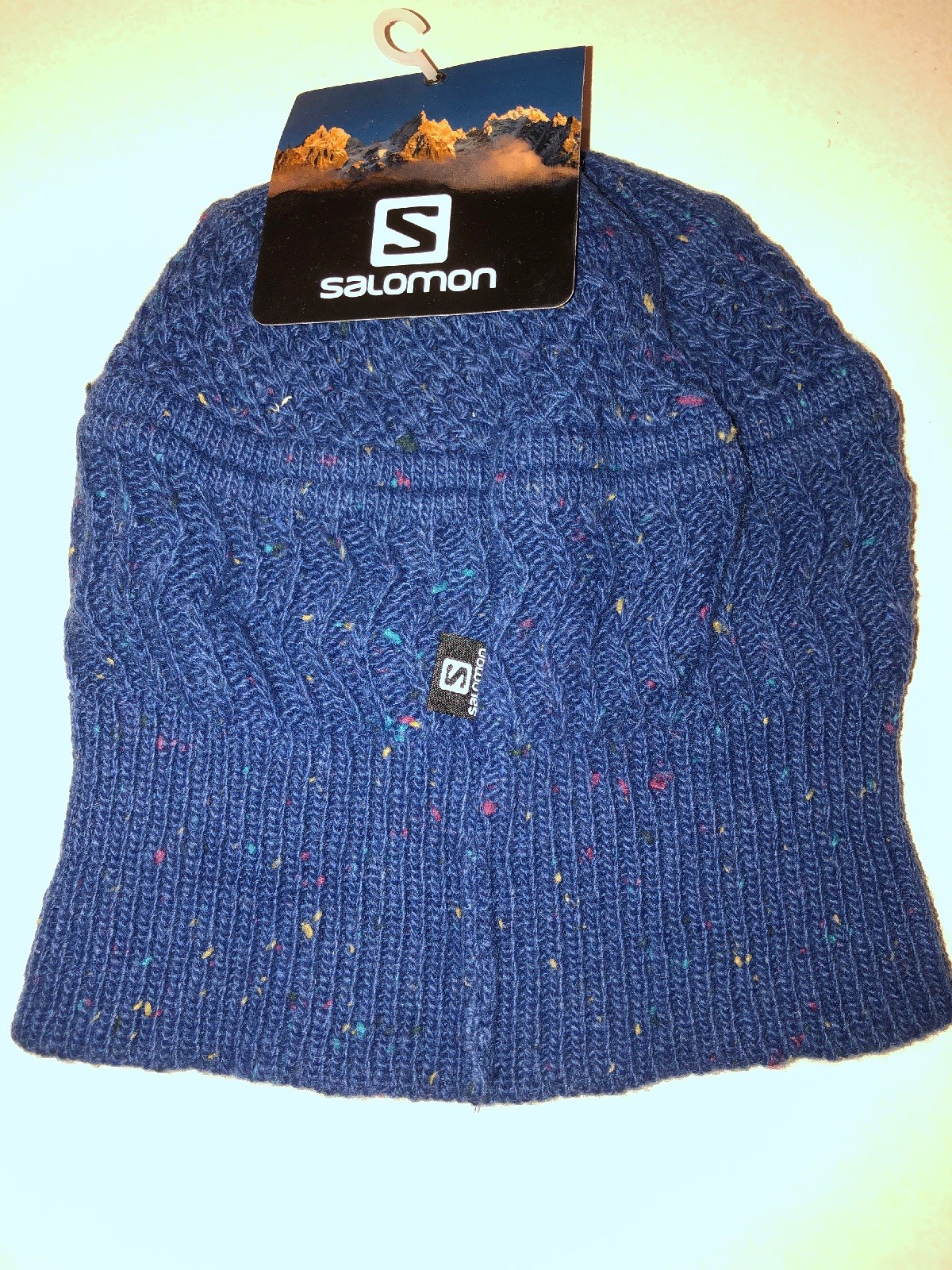 Berretto unisex Salomon "IMPULSE BEANIE" taglia unica blu notte nuovo con etichette
