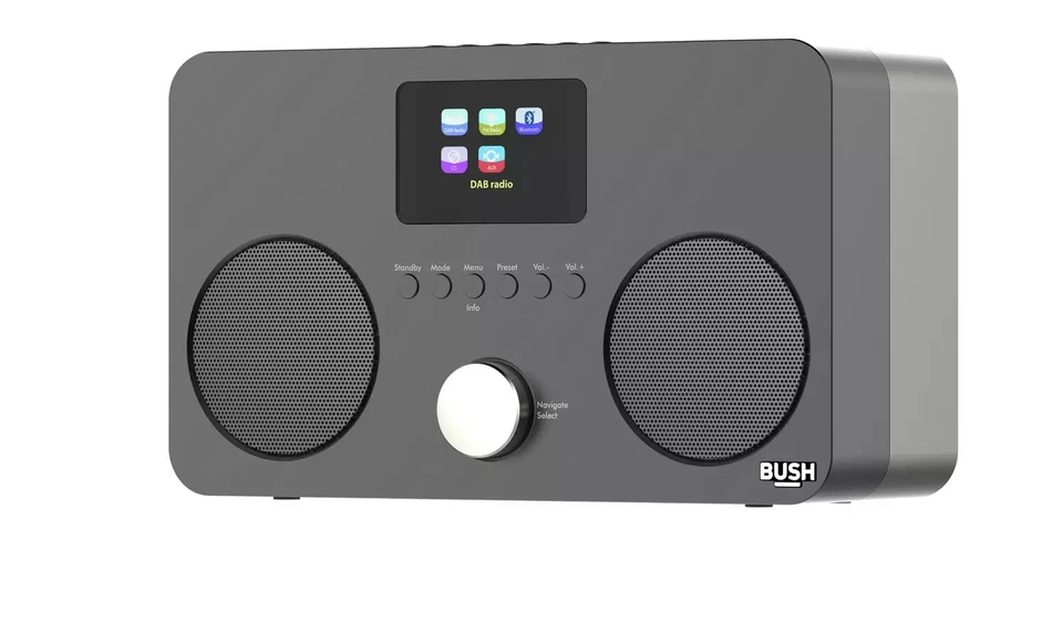 Bush All-In-One CD DAB Bluetooth Micro System Digital with AUX USB 1400654 R CN - Image 2 of 4