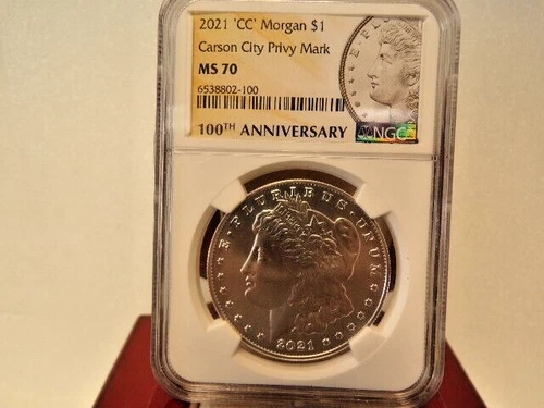 2021 CC Morgan Silver Dollar - Carson City Privy Mark - NGC MS70  # C 2234