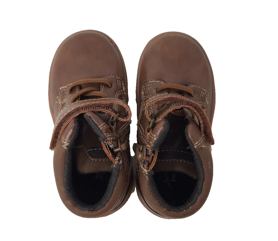 Jumping Beans Toddlers Boy's Grunge Outdoor Hiking Boots Brown Size:7 98O - Image 4 of 4