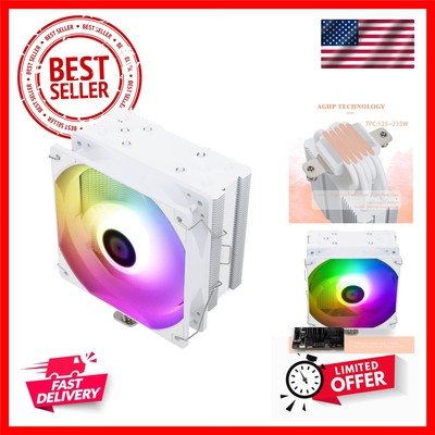 Assassin King 120 SE White ARGB CPU Air Cooler, AK120 SE White ARB, 5 Heatpip...