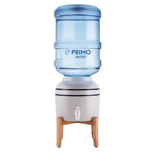Primo Water Cream Porcelain Portable Bottled Water Dispenser 10 L x 10 W x 16.5