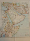 Original 1941 World War 2 German Military Issue Reference Map Of The Middle East