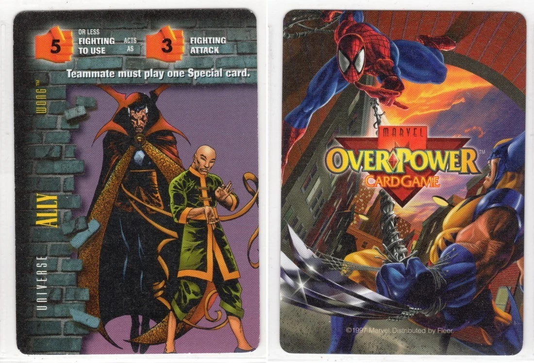 Preços baixos em Jogos de cartas colecionáveis OverPower Marvel | eBay