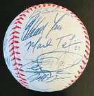 2003 Texas Rangers Team Signed Autographed Baseball w/ Original Team Letter COA