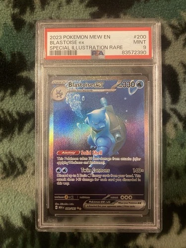 PSA 9 Blastoise ex 200/165 Sv: Scarlet & Violet 151 Holo