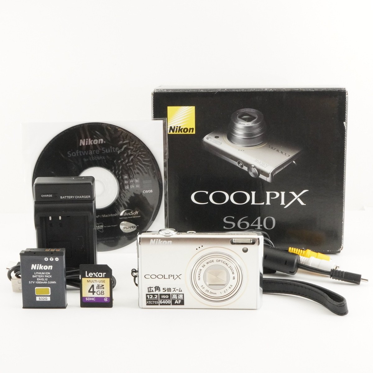 クールピクスS640 SDカード・ケース付 ♪人気色♪Nikon COOLPIX S640 スマホ転送OK SDカード付 - メルカリ