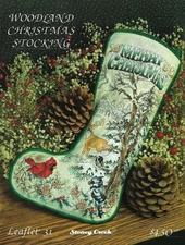 Woodland Christmas Stocking LFT31 by Stoney Creek cross stitch pattern