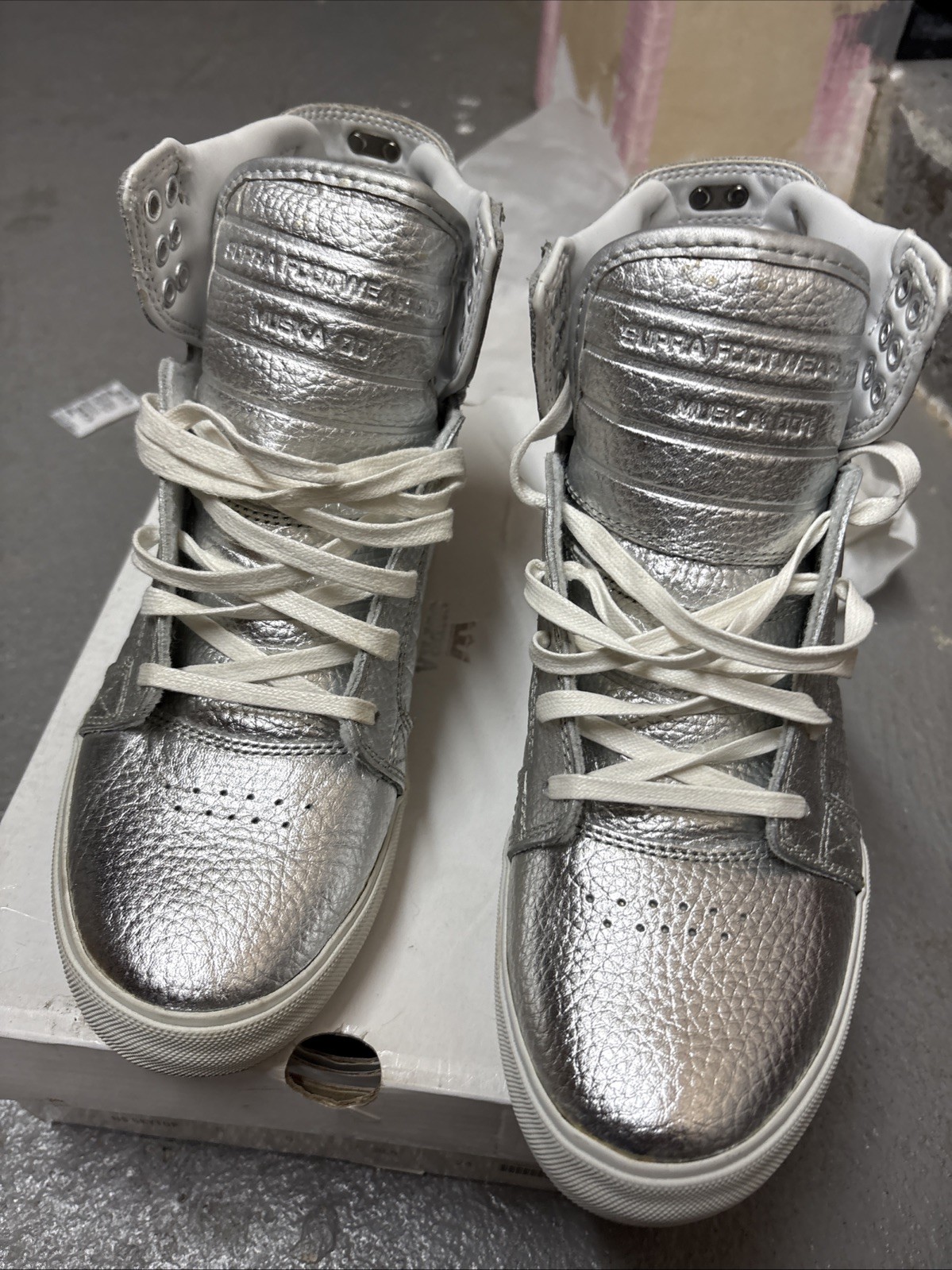 Supra Men's Skytop Chad Muska Pro Model Silver Size 6 image 6