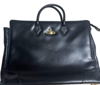Vivienne Westwood Business Bag Briefcase color Black Gold orb