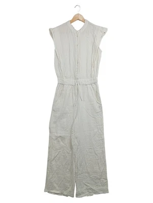 MANGO Combinaison Femme Beige Coton Casual Sans Manches (EU 36, INT S) - Photo 1/4