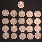Lot Of 21 Mercury Dimes 90% Silver Fine To VF