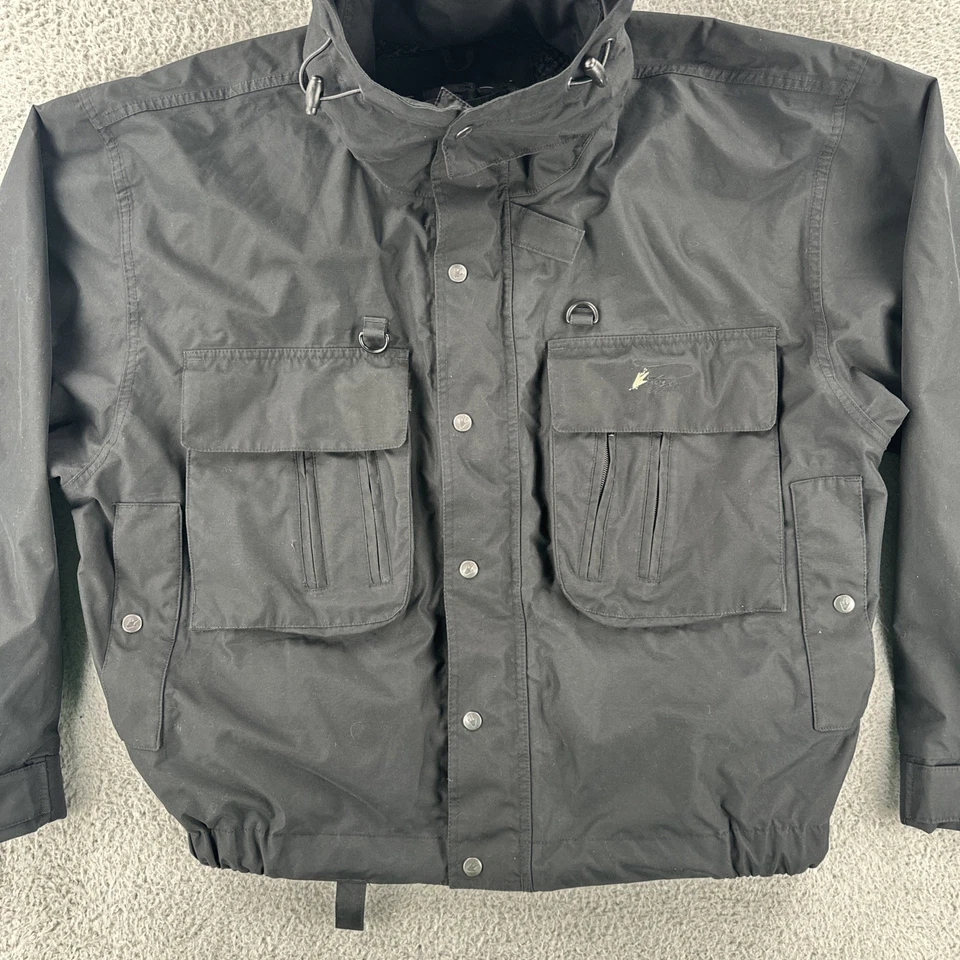 Frogg Toggs Adult XL Black Full Zip Waterproof Rain Jacket Outdoor Hiking Gear - Image 4 of 4