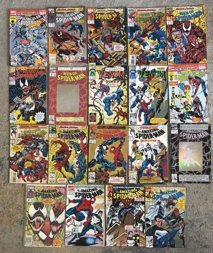 The Amazing Spiderman Venom Carnage Lot High Grade Major Keys Marvel Comics Web