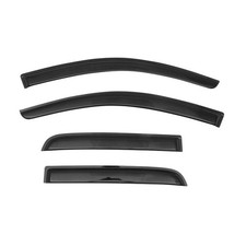 Window Visors 4pc Smoke Tinted Slim for Mitsubishi Mirage 2014-2021 4CARWDMM145