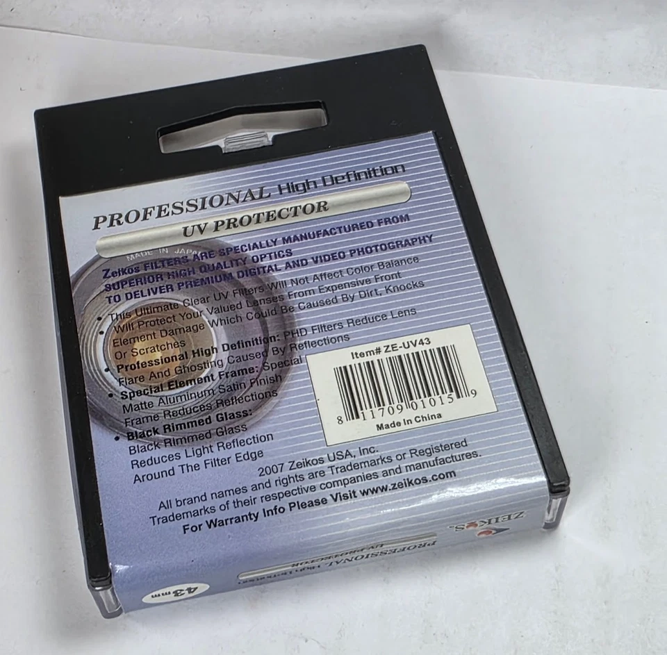 43mm Digital Multi-Coated MC UV Lens Protector Safety Filter Guard 43 mm E-43 - Image 3 of 3