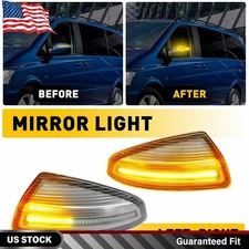 Sequential LED Side Mirror Blinker Signal Lights For Mercedes Benz C-Class W204