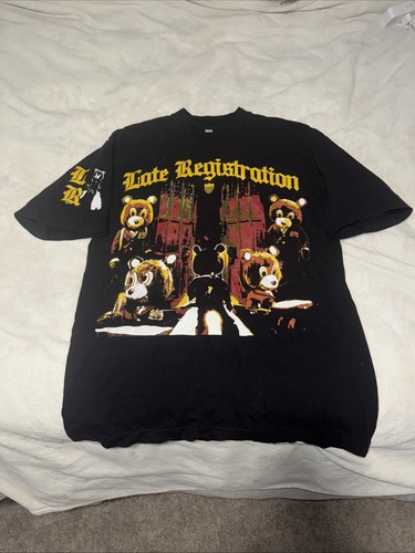 LATE REGISTRATION KANYE WEST GRAPHIC T-SHIRT Los Angeles Apparel Size Medium