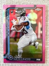 KALEL MULLINGS 2025 TOPPS CHROME PINK REFRACTOR ROOKIE /250 #309
