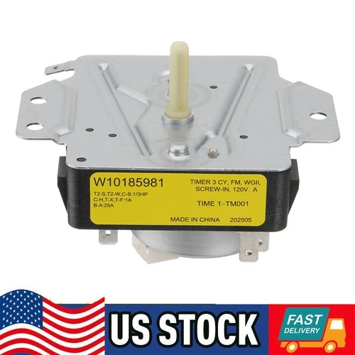 NEW W10185981 WPW10185981 Dryer Timer Compatible with Whirlpool, Maytag, Amana