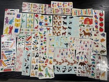 Vintage Mrs Grossman Craft Scrapbook Sticker Lot 260 SHEETS/Multiple designs