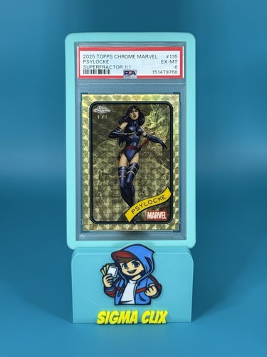 Psylocke [SuperFractor] #135 Marvel 2025 Topps Chrome card