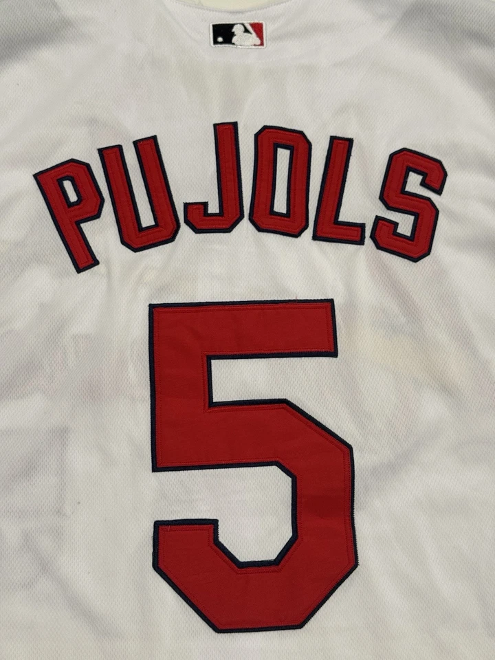 Camiseta Majestic Albert Pujols St Louis Cardinals Auténtica Cool Base Talla 50 Foto 4 de 4
