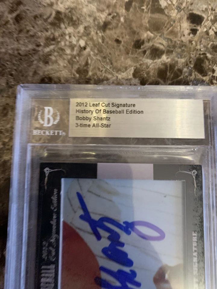 Bobby Shantz 2012 Leaf History Of Baseball *Cut Signature** Bgs Slab - Image 2 of 3